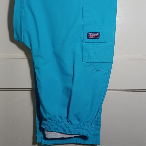 Cherokee Small Turquoise Blue Scrubs - Picture 2 of 6